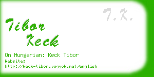 tibor keck business card